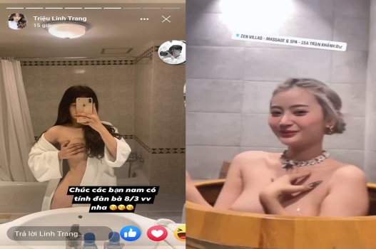 Clip sex khẩu dâm Triệu Linh Trang vú to
